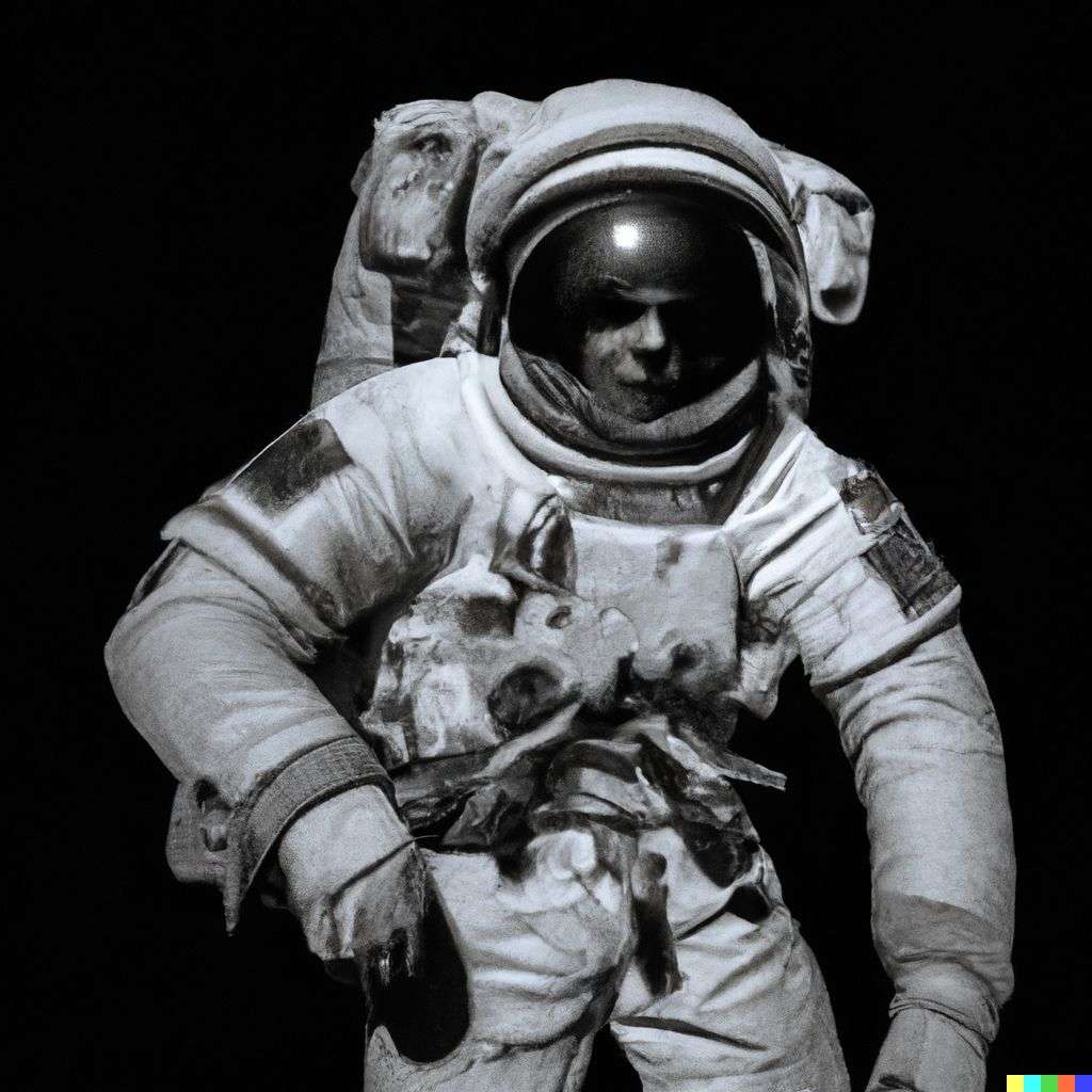 an astronaut, photograph taken by Joel Santos